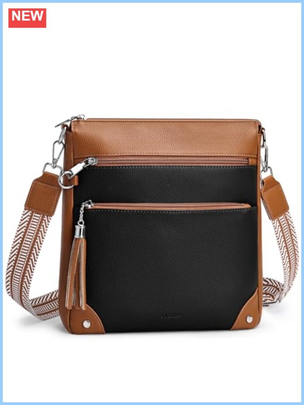 Anti Theft Crossbody Purse RFID Blocking Vegan Leather Women
